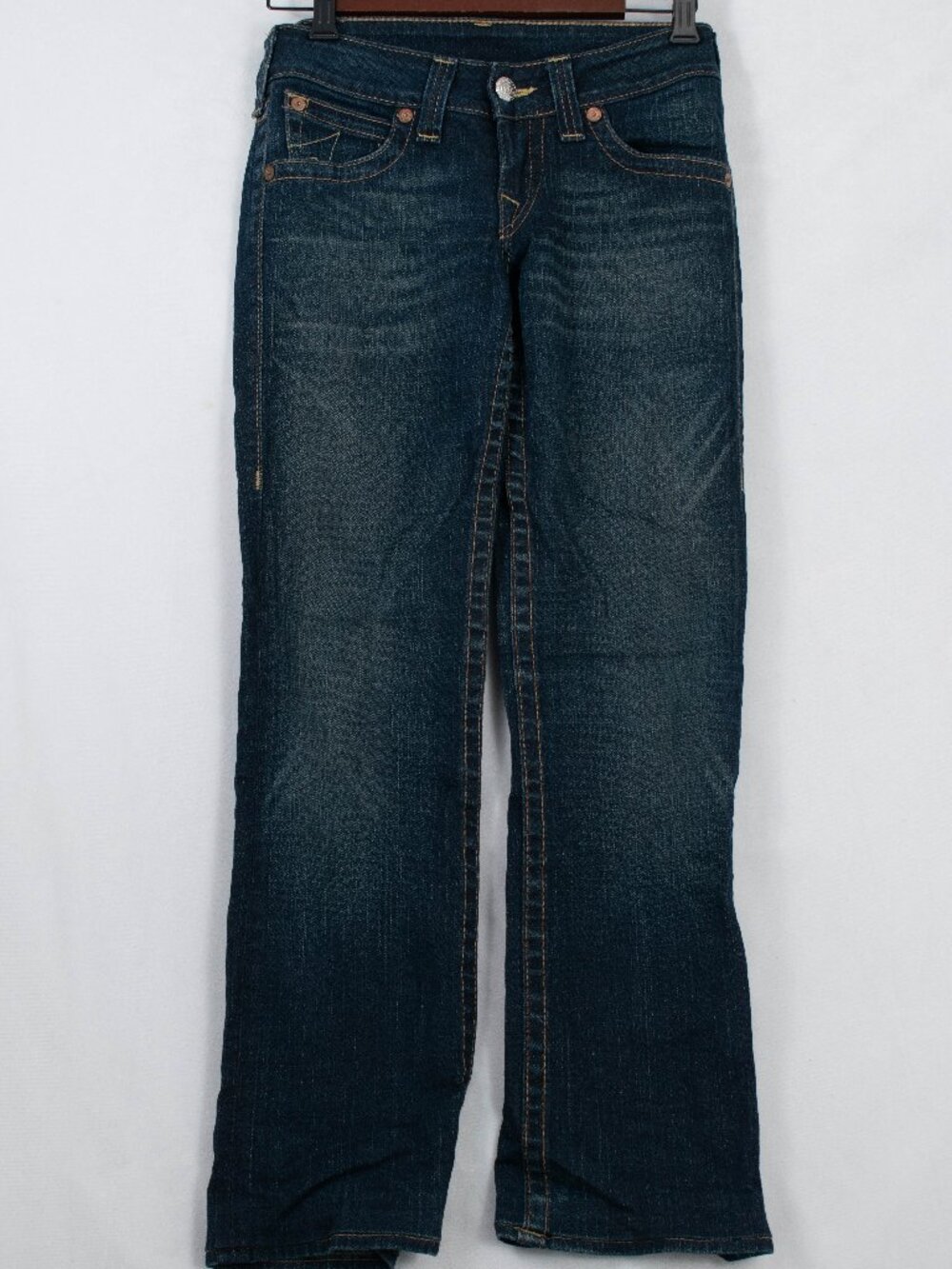 True Religion World Tour “Johnny” Women’s Size 29 Waist Bootcut Denim Blue Jeans